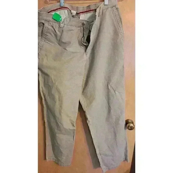 Men's Ems Pants Men's 36 x 32 Beige Khaki Cotton - Picture 2 of 5